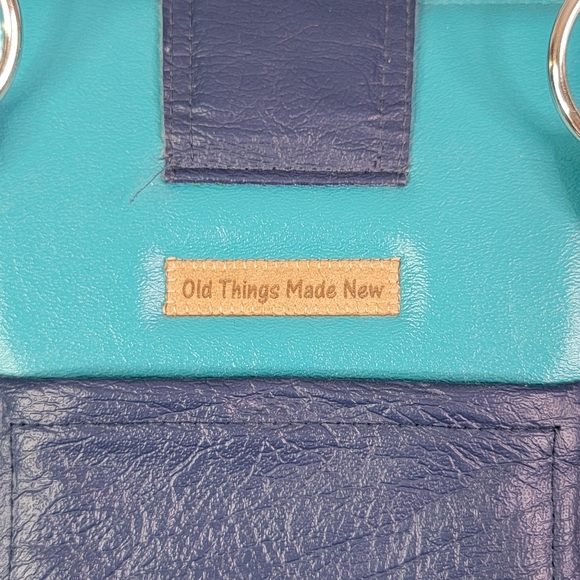 Handmade Repurposed Material Fashion Bag Purse Matching Wallet & Coin Purse - Picture 3 of 16